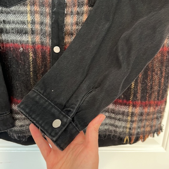 Zara oversized wool denim jacket - Picture 6 of 7